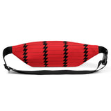 JUST KAMIT Sac Banane Noir et Rouge