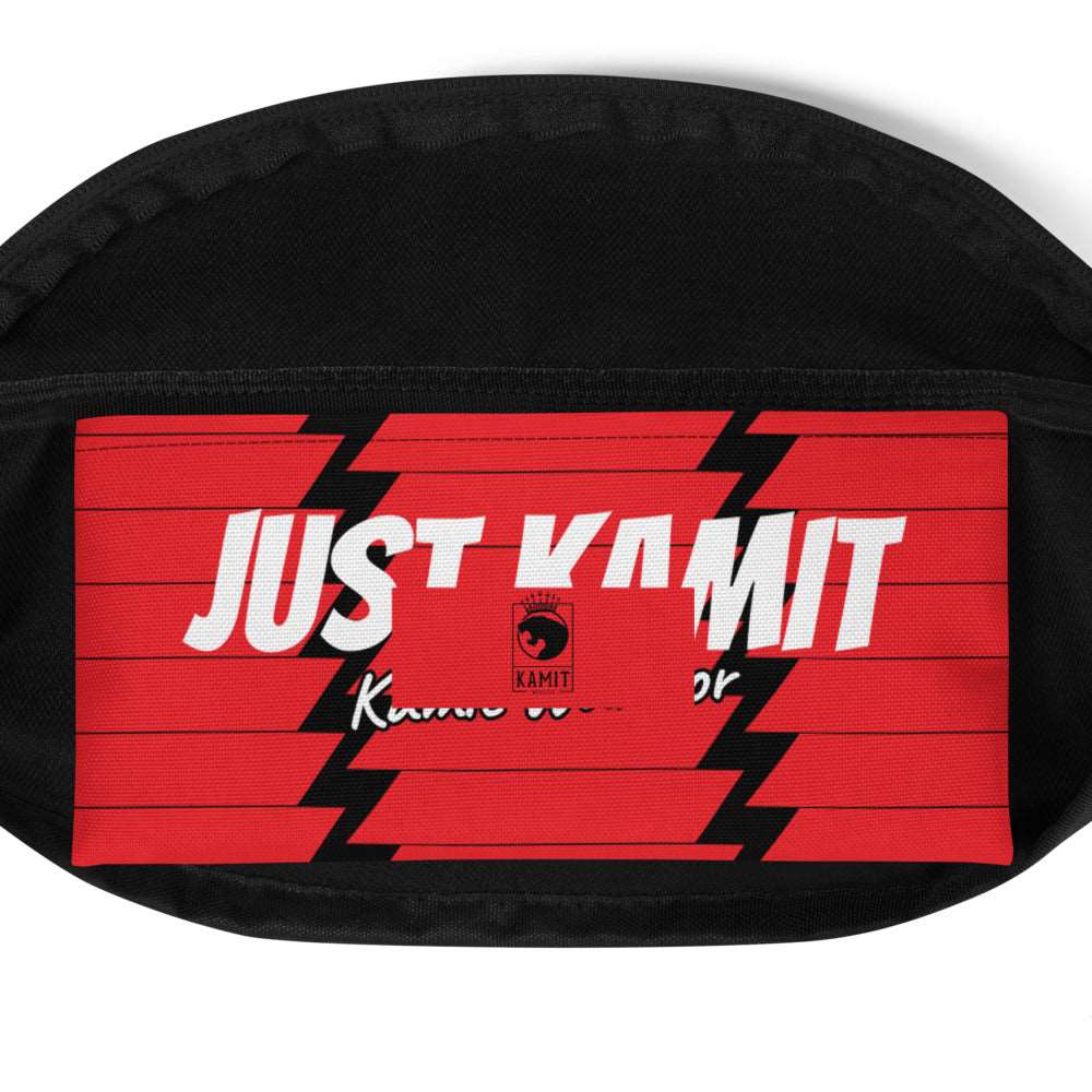 JUST KAMIT Sac Banane Rouge et Blanc