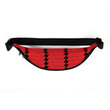 JUST KAMIT Sac Banane Noir et Rouge