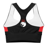 JUST KAMIT Brassière de sport Noir et Rouge