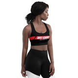 JUST KAMIT Brassière de sport Noir et Rouge