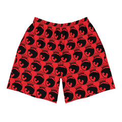 LOGO LEOPARD NOIR Short de sport recyclé all over homme