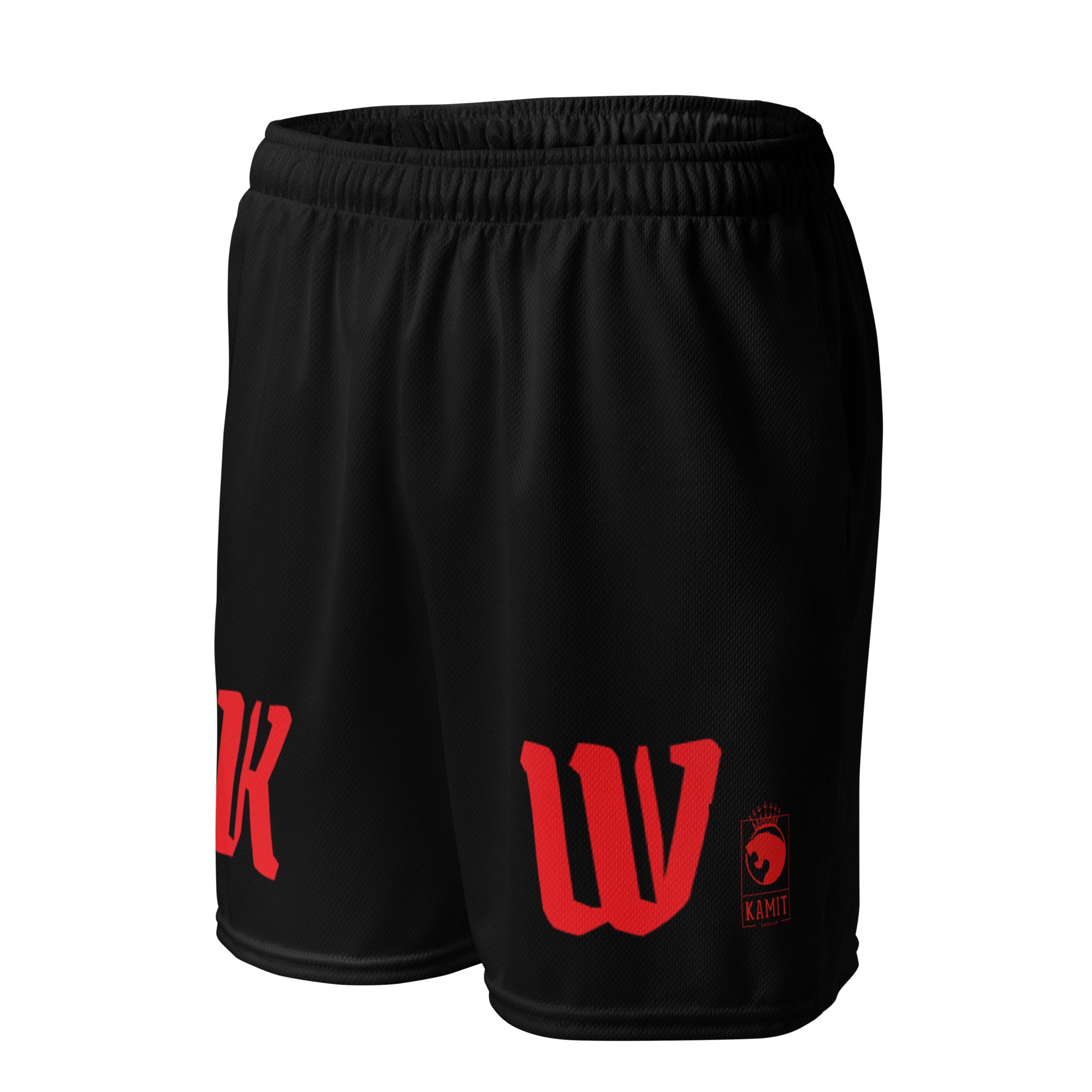 KW INITIAL Short en maille unisexe noir