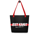 JUST KAMIT Tote bag Noir et Rouge