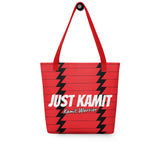 JUST KAMIT Tote bag Rouge et Blanc