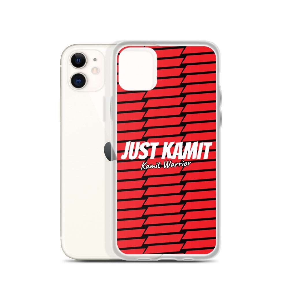JUST KAMIT Coque pour IPhone Rouge et Blanc