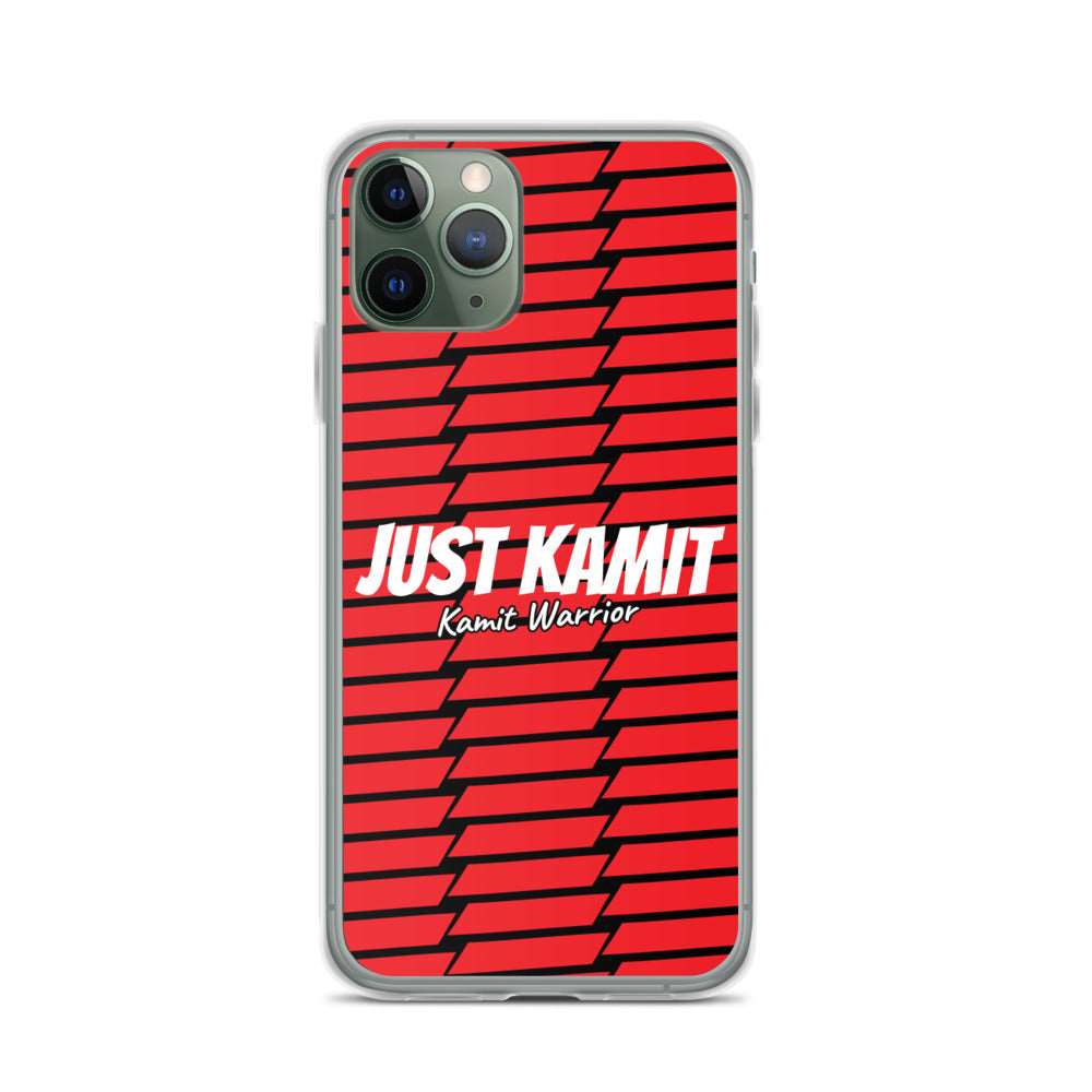 JUST KAMIT Coque pour IPhone Rouge et Blanc