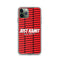 JUST KAMIT Coque pour IPhone Rouge et Blanc