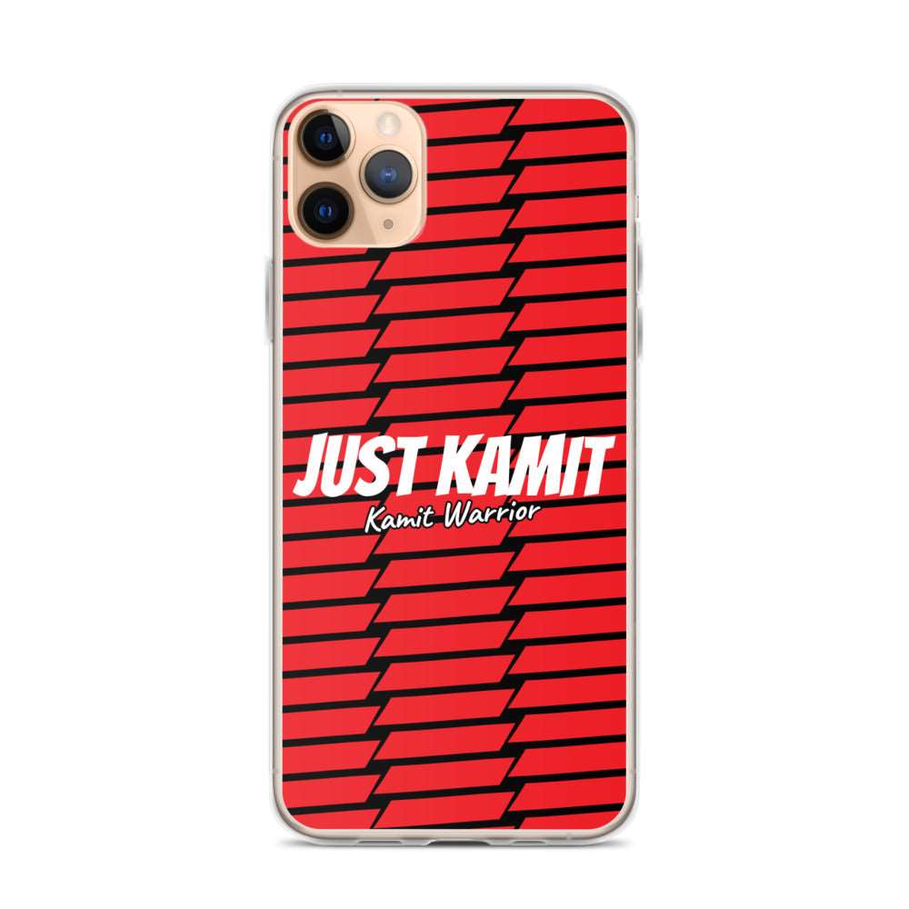 JUST KAMIT Coque pour IPhone Rouge et Blanc