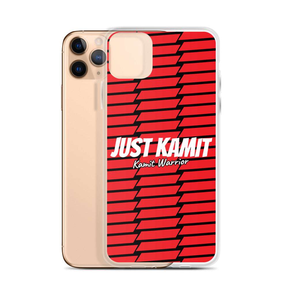 JUST KAMIT Coque pour IPhone Rouge et Blanc