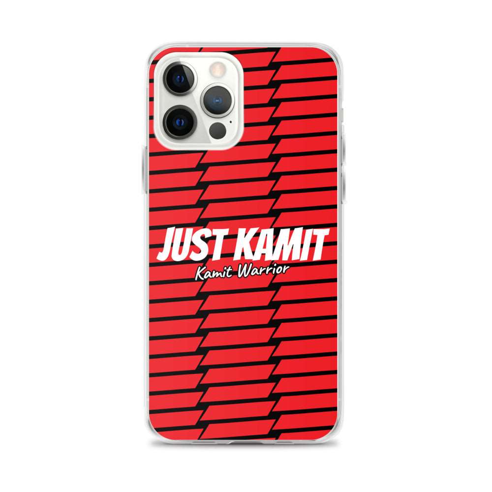 JUST KAMIT Coque pour IPhone Rouge et Blanc
