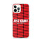 JUST KAMIT Coque pour IPhone Rouge et Blanc