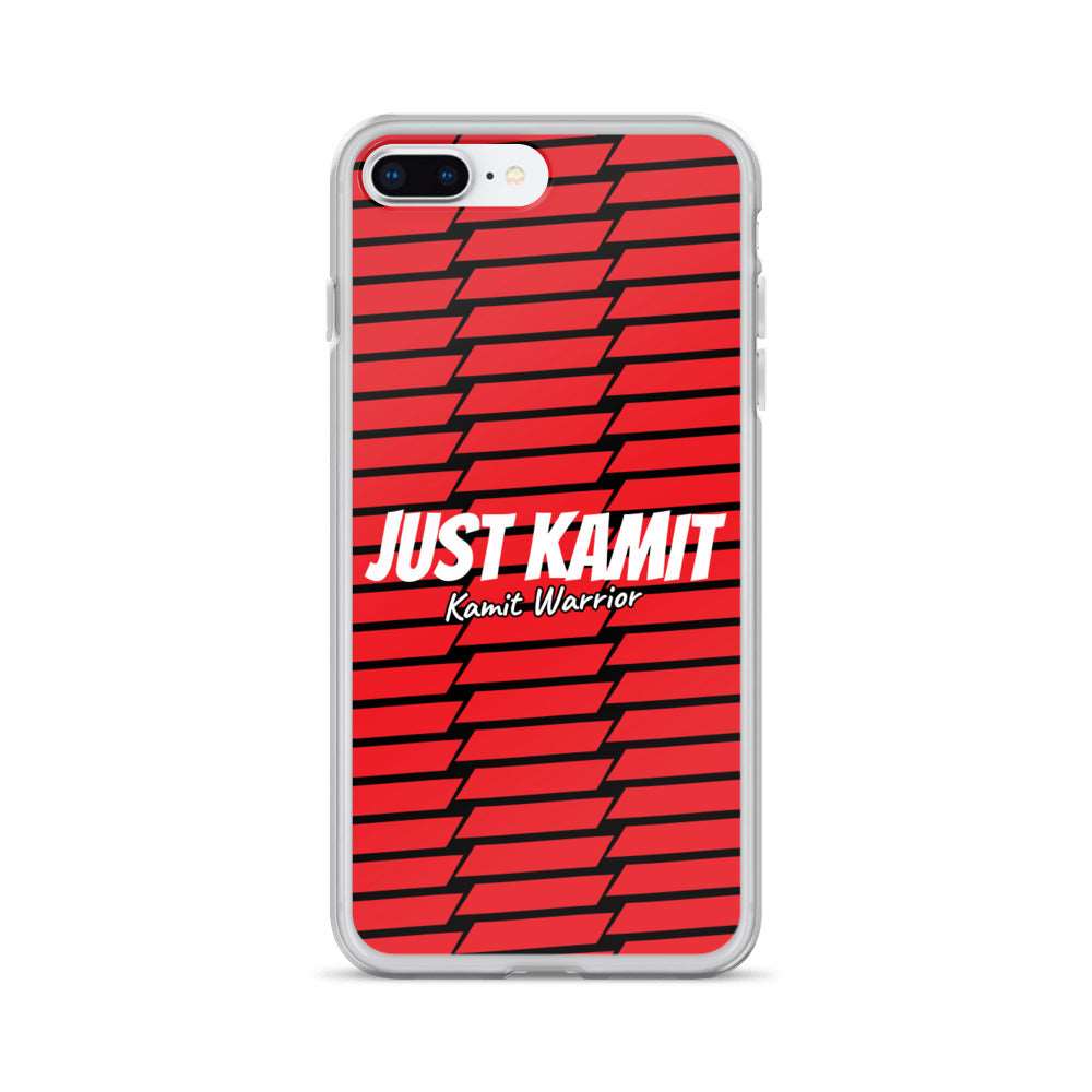 JUST KAMIT Coque pour IPhone Rouge et Blanc