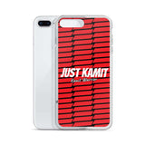 JUST KAMIT Coque pour IPhone Rouge et Blanc
