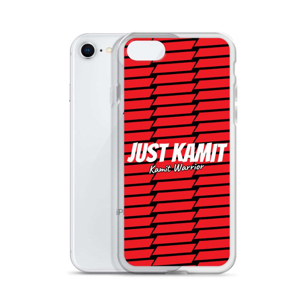 JUST KAMIT Coque pour IPhone Rouge et Blanc