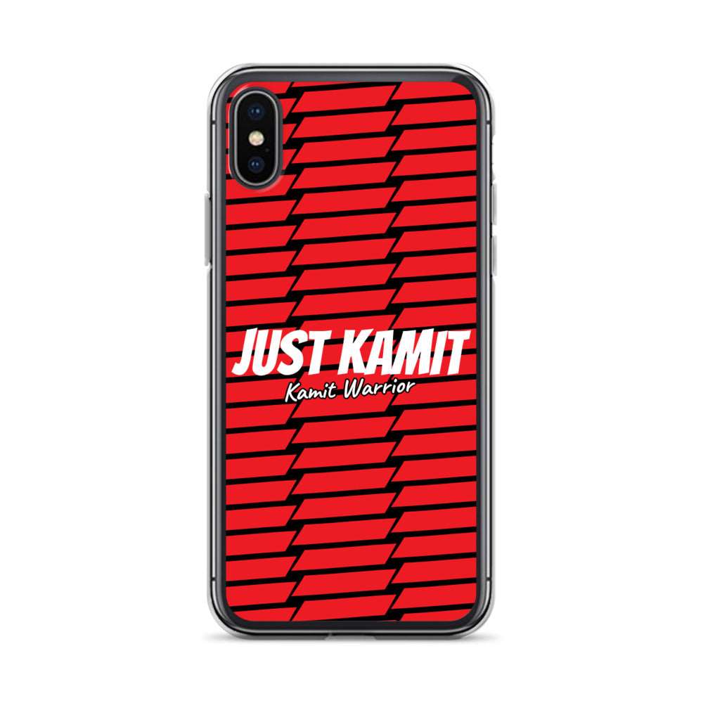 JUST KAMIT Coque pour IPhone Rouge et Blanc