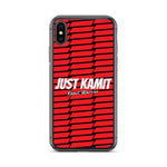 JUST KAMIT Coque pour IPhone Rouge et Blanc