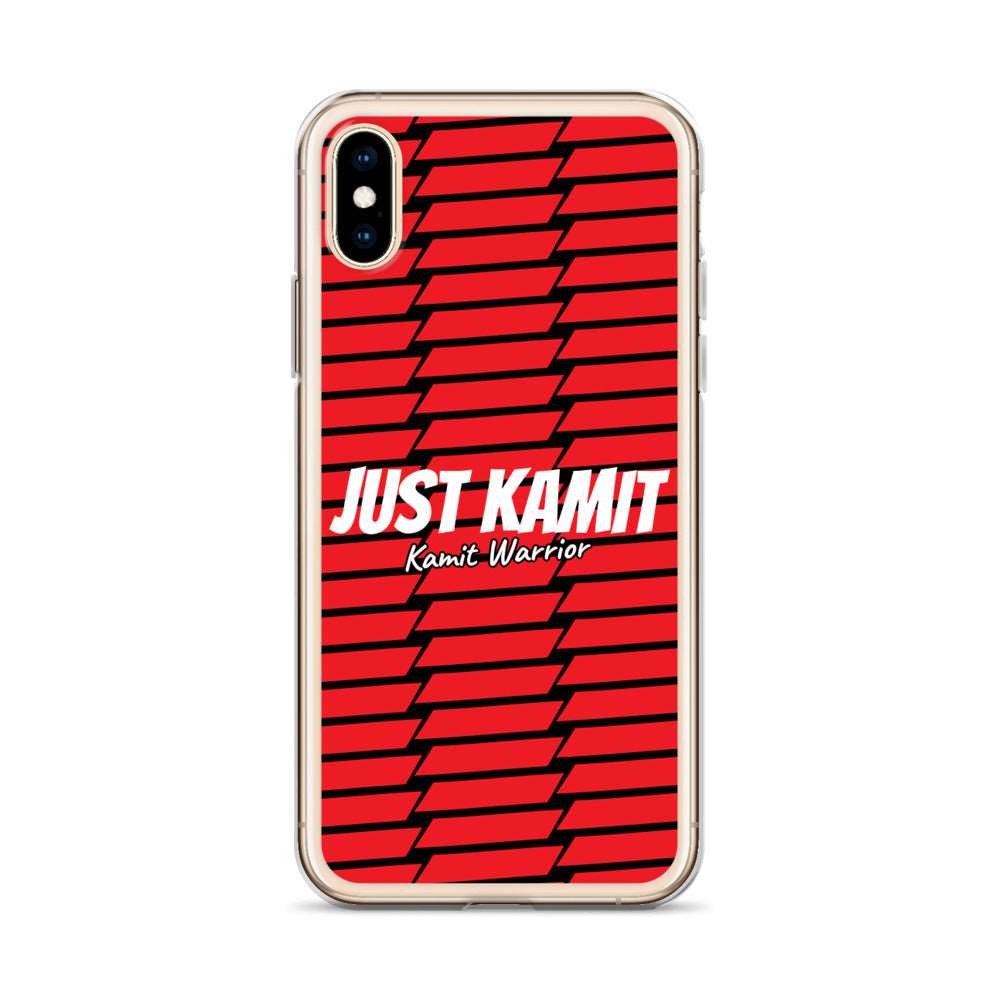 JUST KAMIT Coque pour IPhone Rouge et Blanc