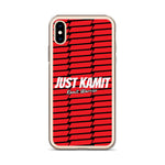 JUST KAMIT Coque pour IPhone Rouge et Blanc