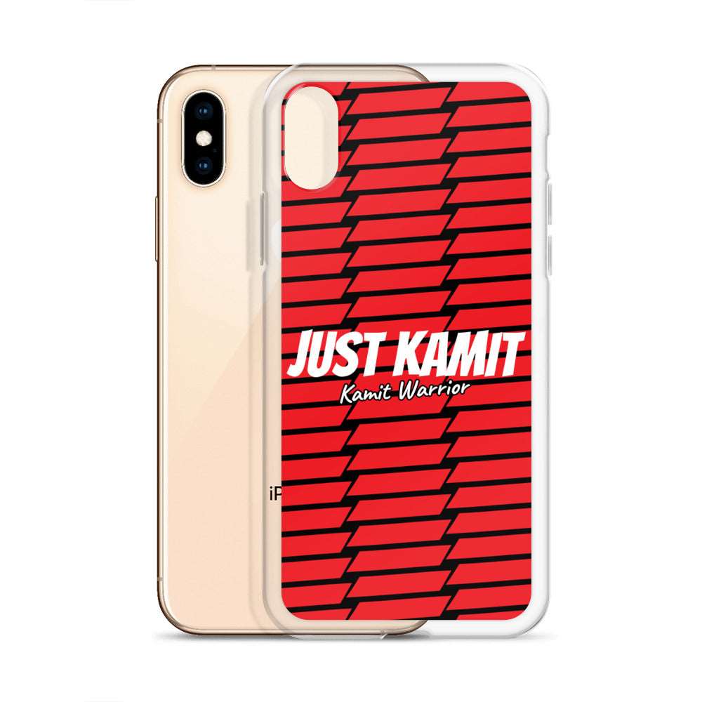 JUST KAMIT Coque pour IPhone Rouge et Blanc