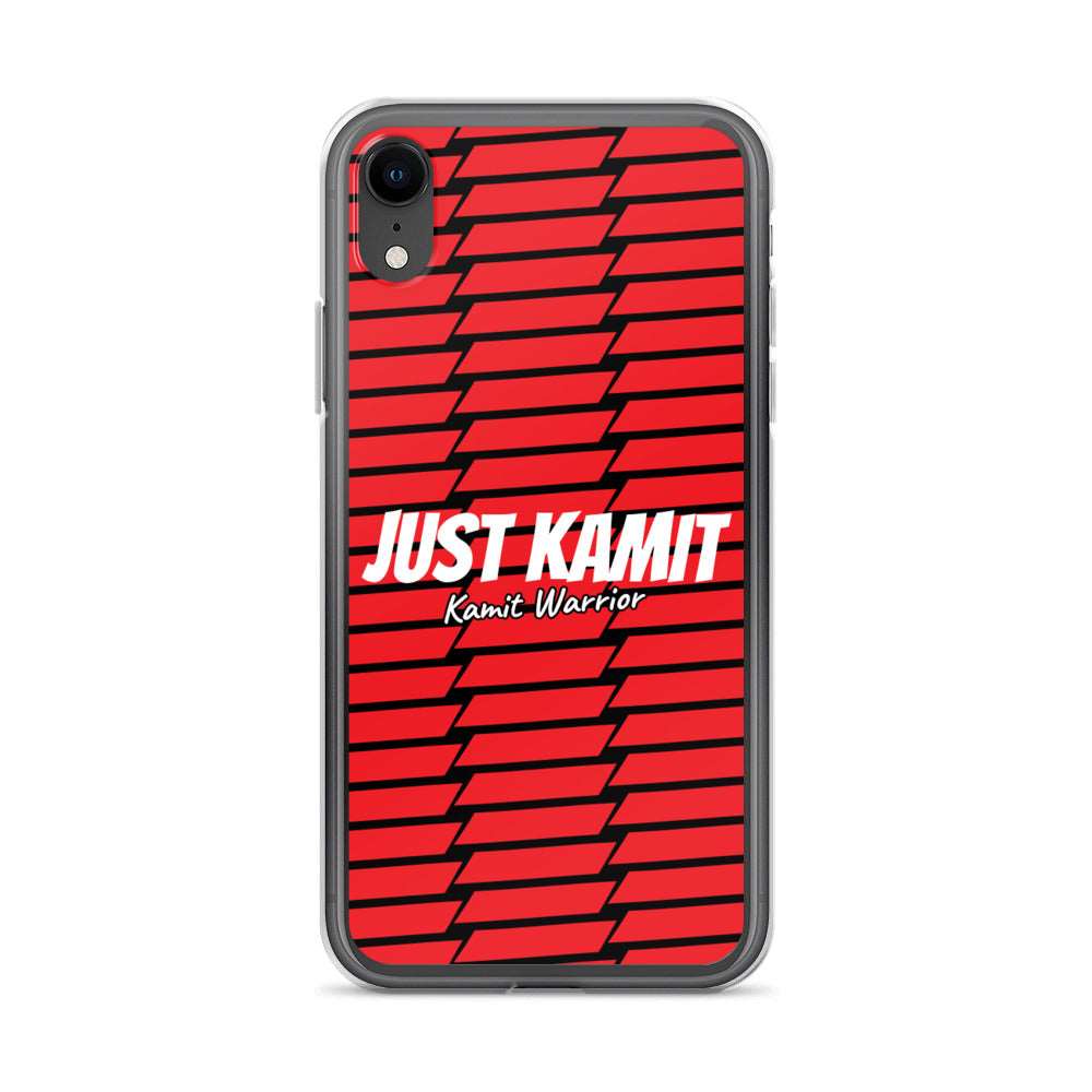 JUST KAMIT Coque pour IPhone Rouge et Blanc