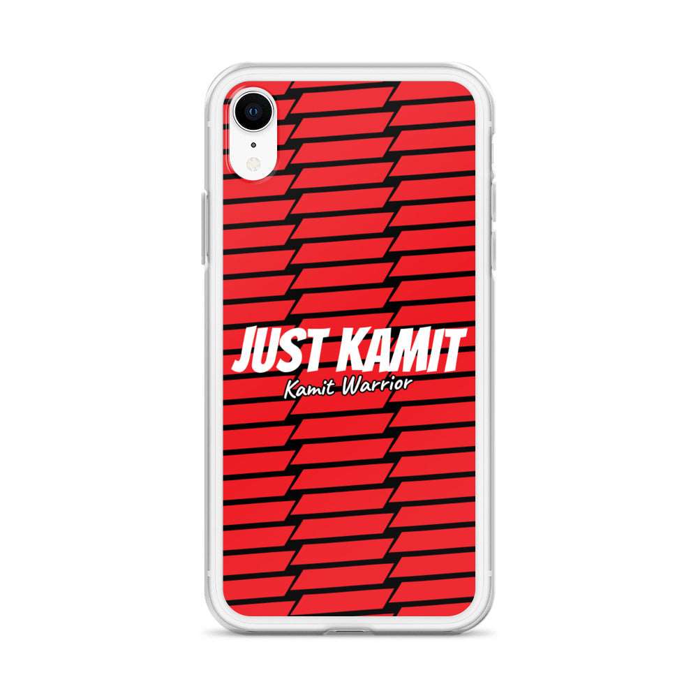 JUST KAMIT Coque pour IPhone Rouge et Blanc