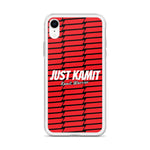 JUST KAMIT Coque pour IPhone Rouge et Blanc