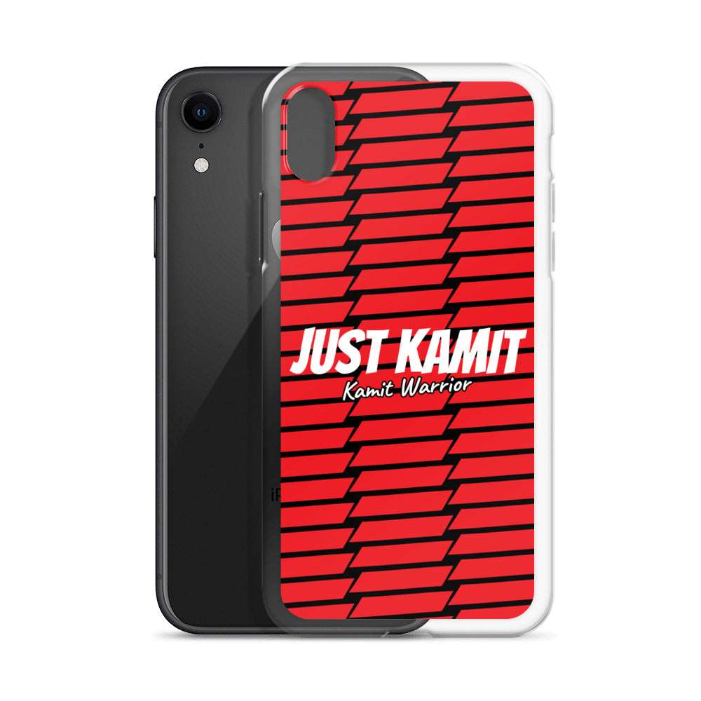 JUST KAMIT Coque pour IPhone Rouge et Blanc