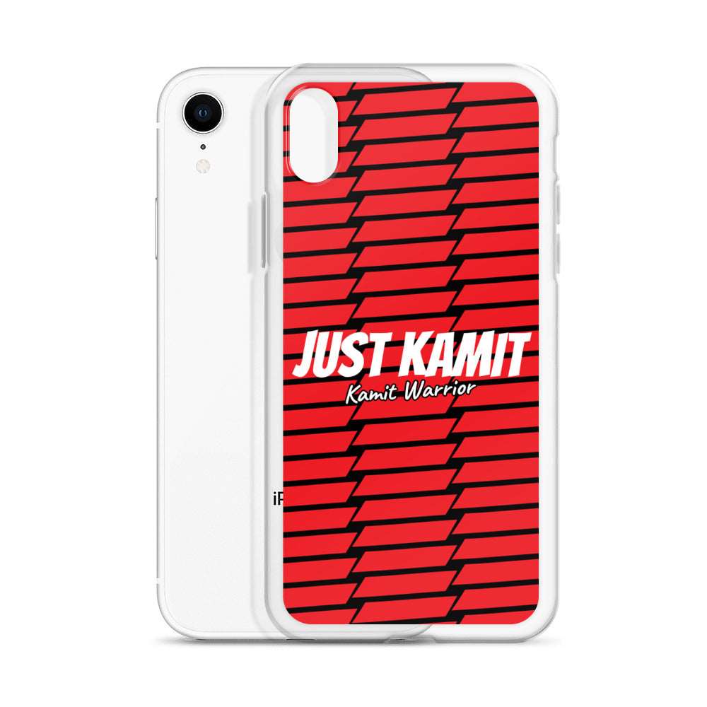 JUST KAMIT Coque pour IPhone Rouge et Blanc