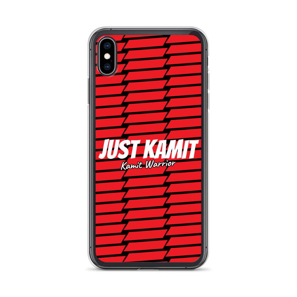JUST KAMIT Coque pour IPhone Rouge et Blanc