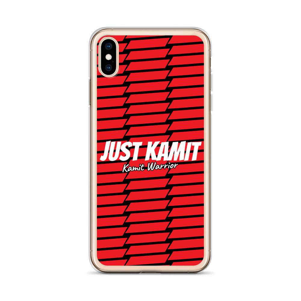 JUST KAMIT Coque pour IPhone Rouge et Blanc