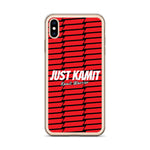 JUST KAMIT Coque pour IPhone Rouge et Blanc