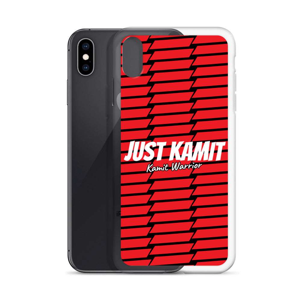 JUST KAMIT Coque pour IPhone Rouge et Blanc