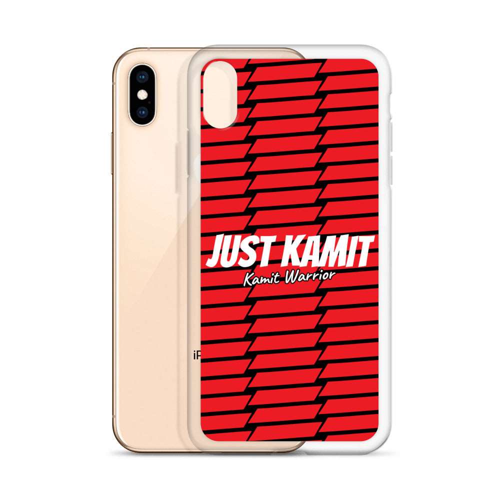 JUST KAMIT Coque pour IPhone Rouge et Blanc