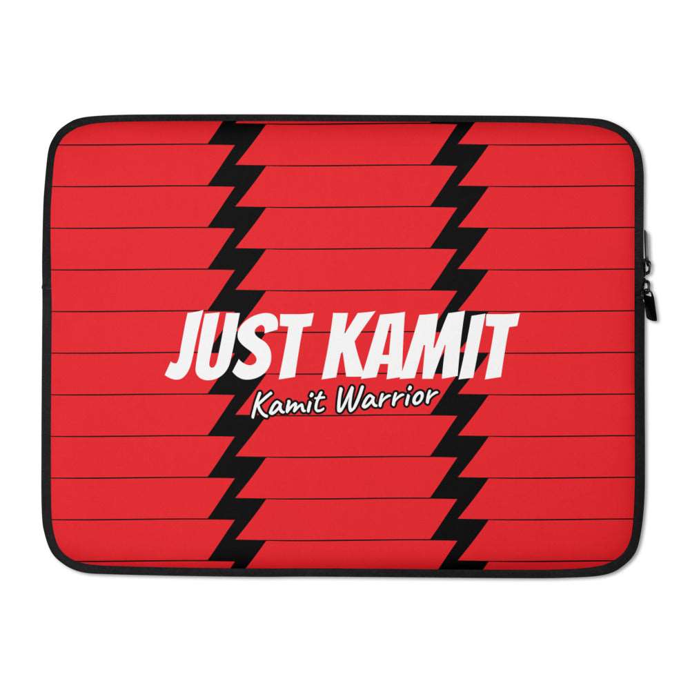JUST KAMIT Housse Ordinateur Portable Rouge et Blanc