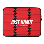 JUST KAMIT Housse Ordinateur Portable Rouge et Blanc