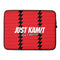 JUST KAMIT Housse Ordinateur Portable Rouge et Blanc