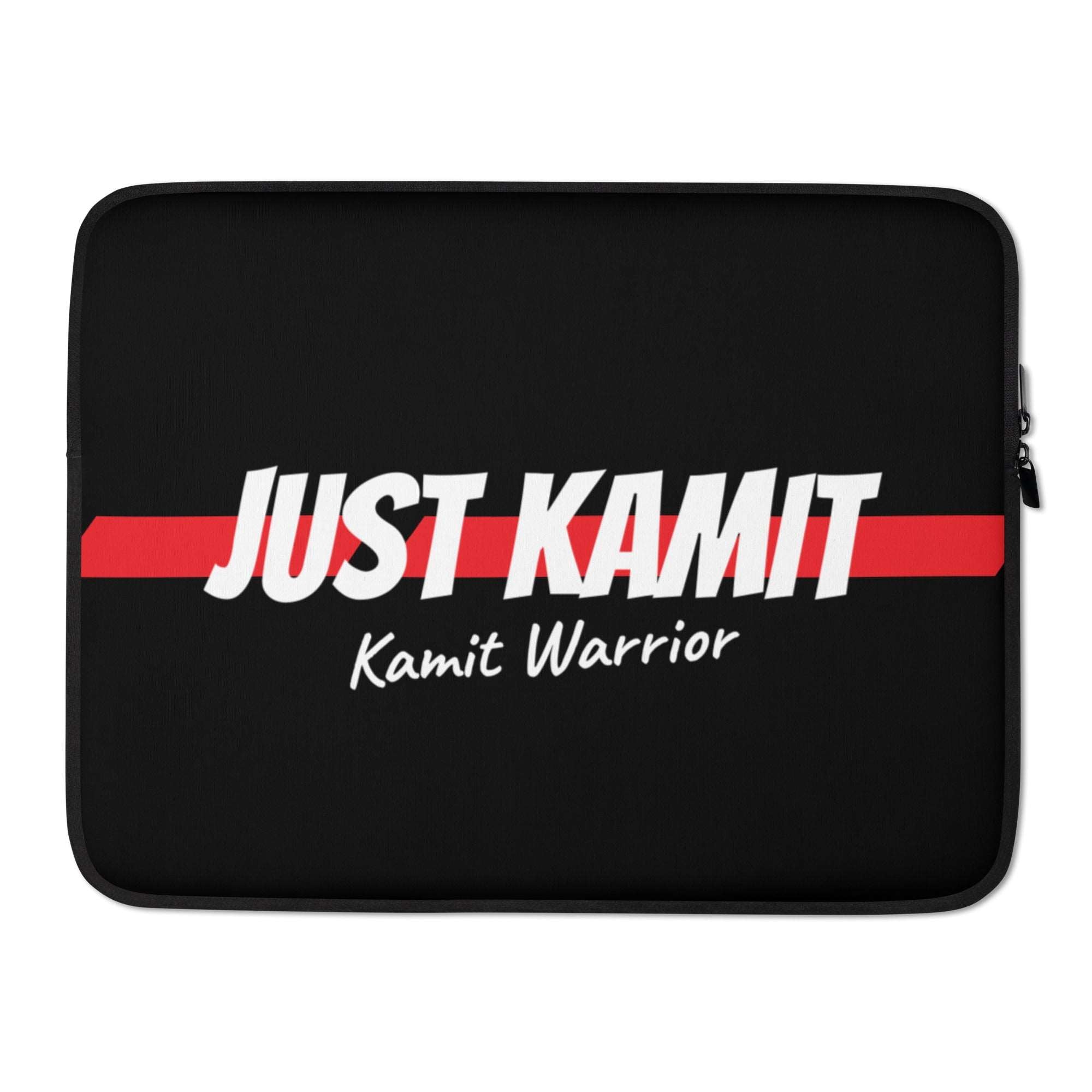 JUST KAMIT Housse Ordinateur Portable Noir et Rouge