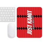 JUST KAMIT Tapis de souris Rouge et Blanc