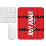 JUST KAMIT Tapis de souris Rouge et Blanc
