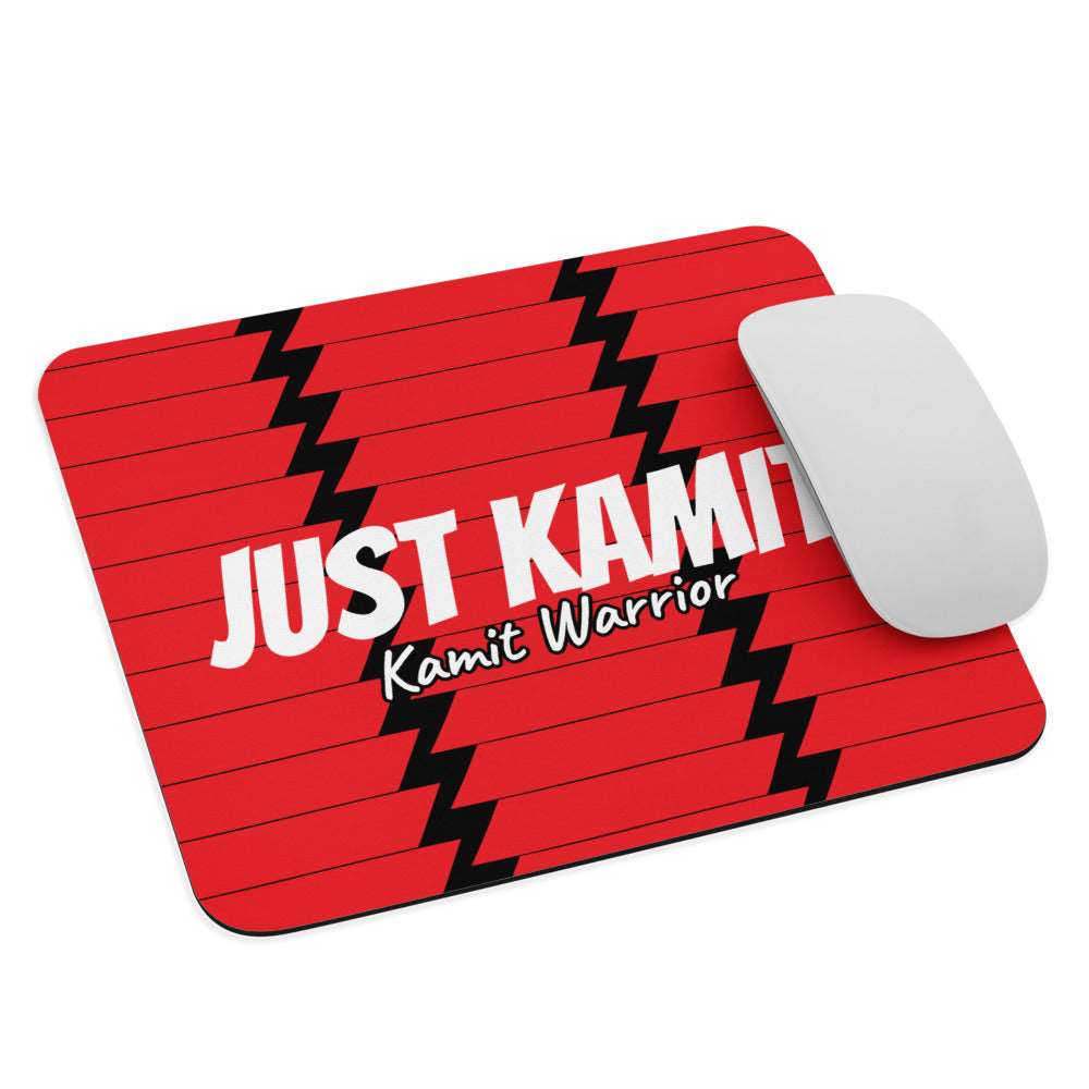 JUST KAMIT Tapis de souris Rouge et Blanc