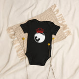 LOGO LEOPARD Couronne Rouge Body en coton bio bébé