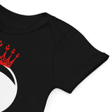 LOGO LEOPARD Couronne Rouge Body en coton bio bébé
