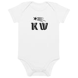 KW INITIAL Brodé Body  en coton bio bébé