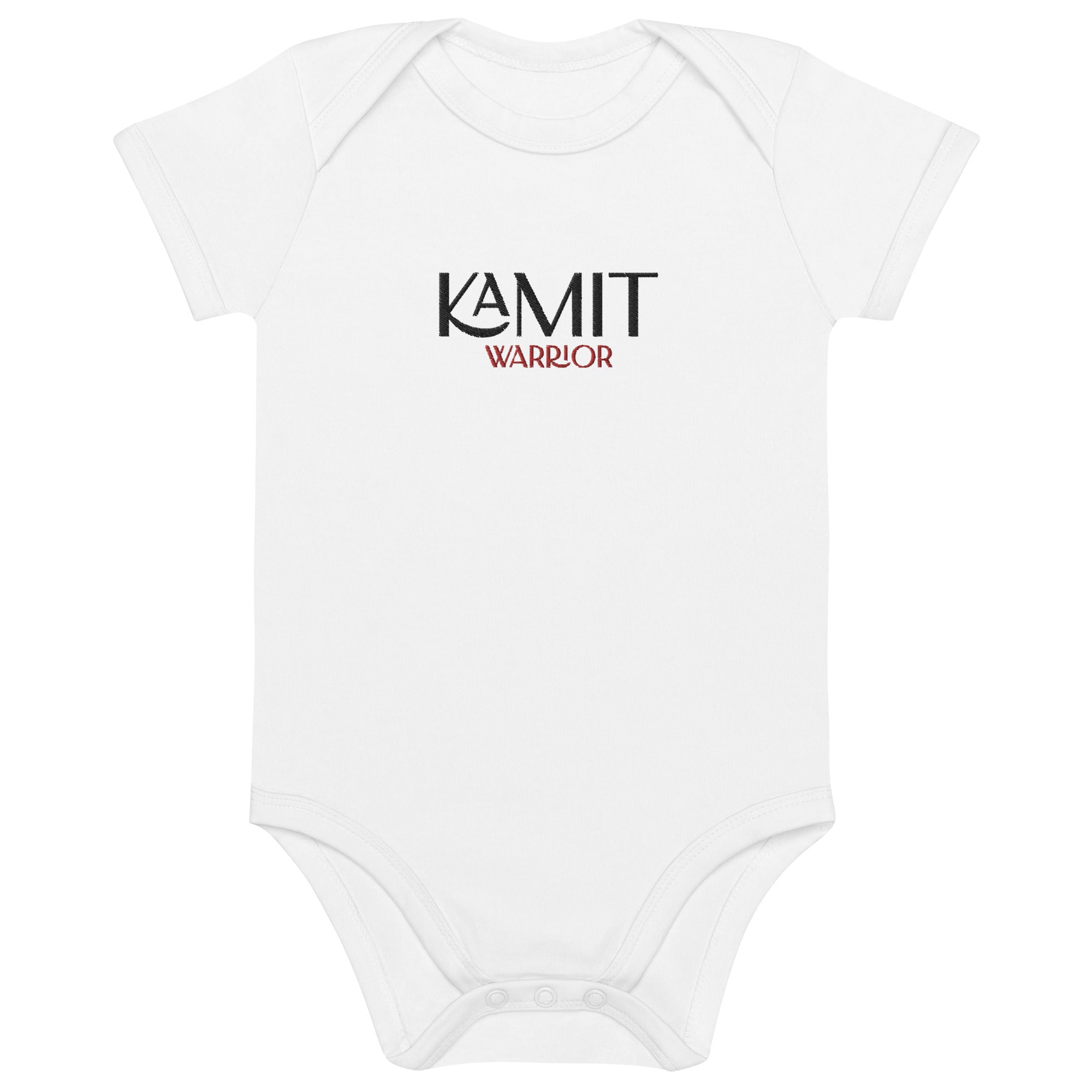 KAMIT WARRIOR LOGO 3 Brodé Body en coton bio bébé