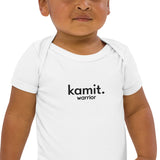 KAMIT. WARRIOR LOGO 4 Brodé Body en coton bio bébé