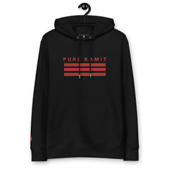 PURE KAMIT Brodé Pull à capuche unisexe écologique