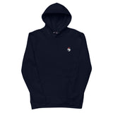 LOGO LEOPARD SUR LE COTE Brodé Pull à capuche unisexe poches Kangourou