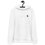 LOGO LEOPARD SUR LE COTE Brodé Pull à capuche unisexe poches Kangourou