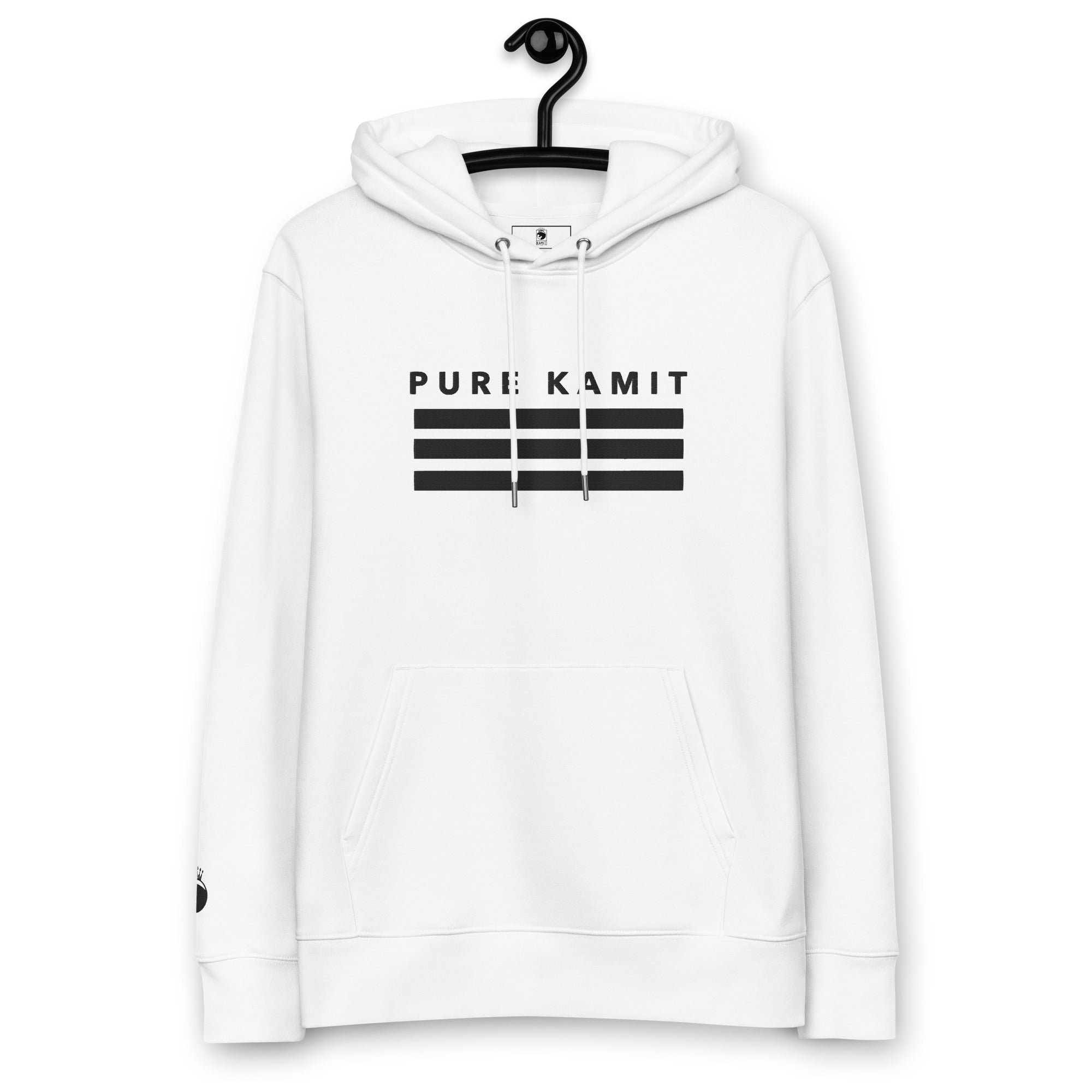 PURE KAMIT Brodé Pull à capuche unisexe écologique